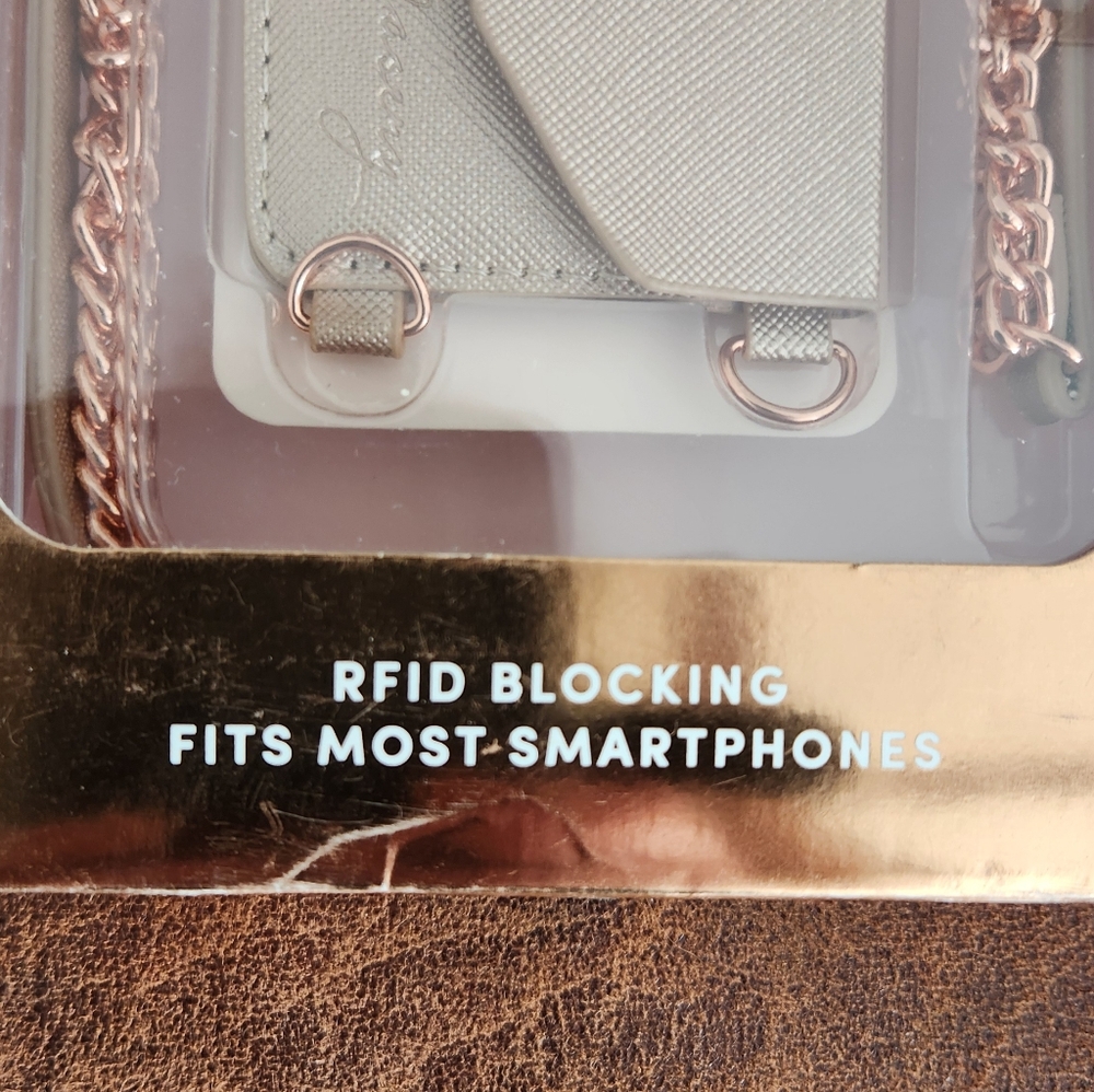 Casery Crossbody Phone Pocket Purse In Rose Gold - Picture 3 of 4